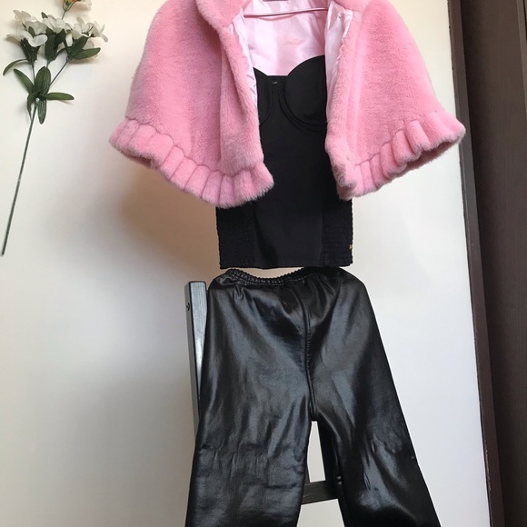 Super Cute Soft Pink Faux Fur top ( Versatile,l - Picture 3 of 6